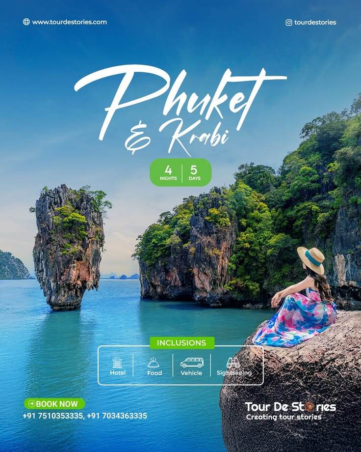 phuket and krabi poster travelagency…